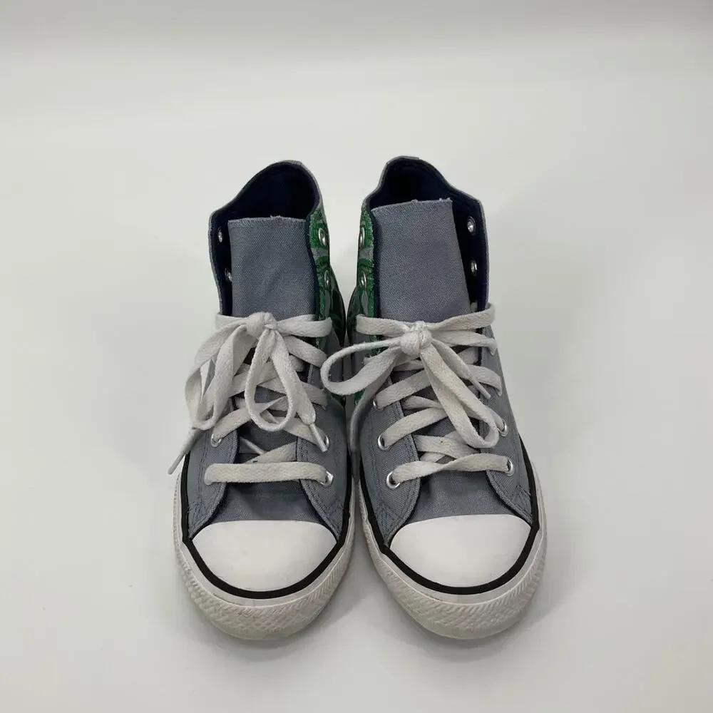 Converse Chuck Taylor All Star Gray Dinosaur Print High‎ Top Toddler Youth 3